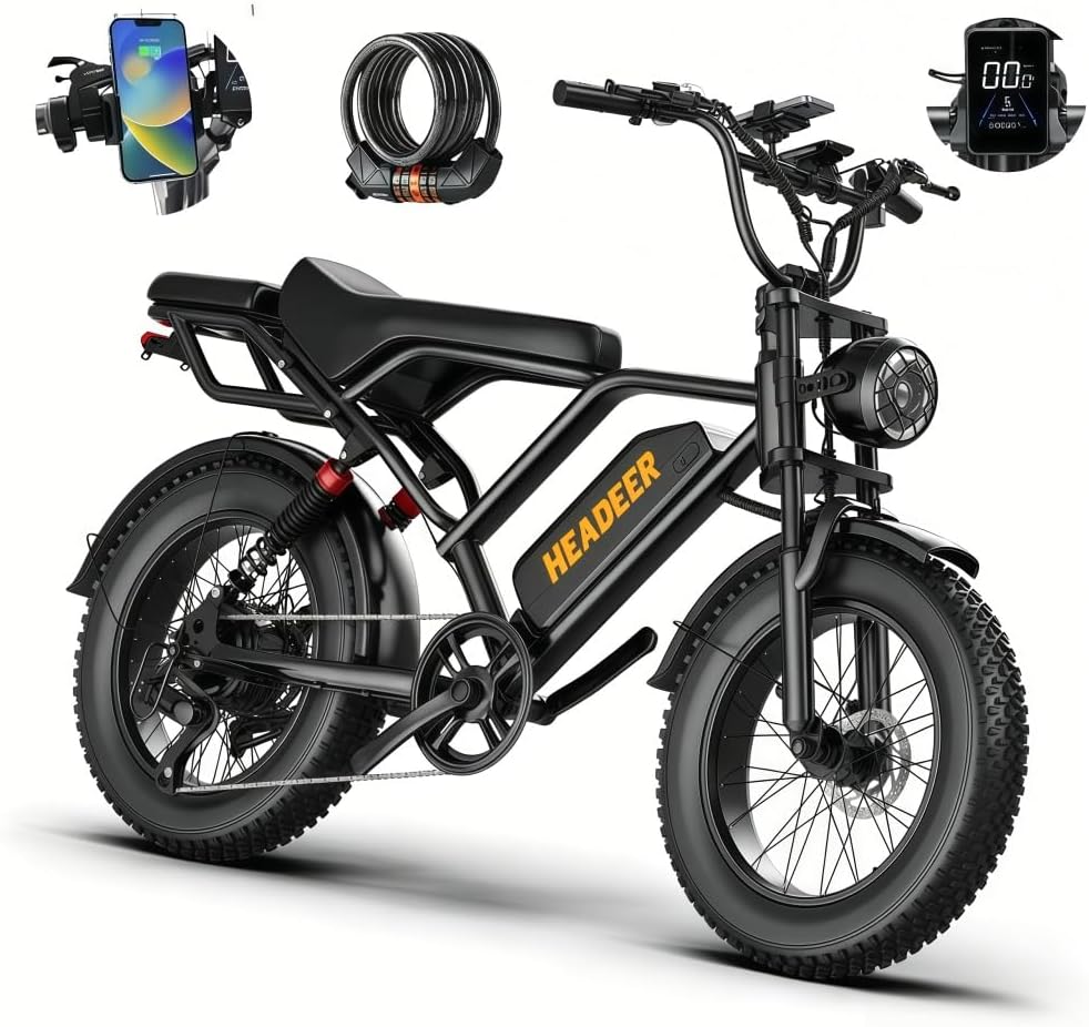 HEADEER® BK20 Fat Tire Retro Commuter E-Bike