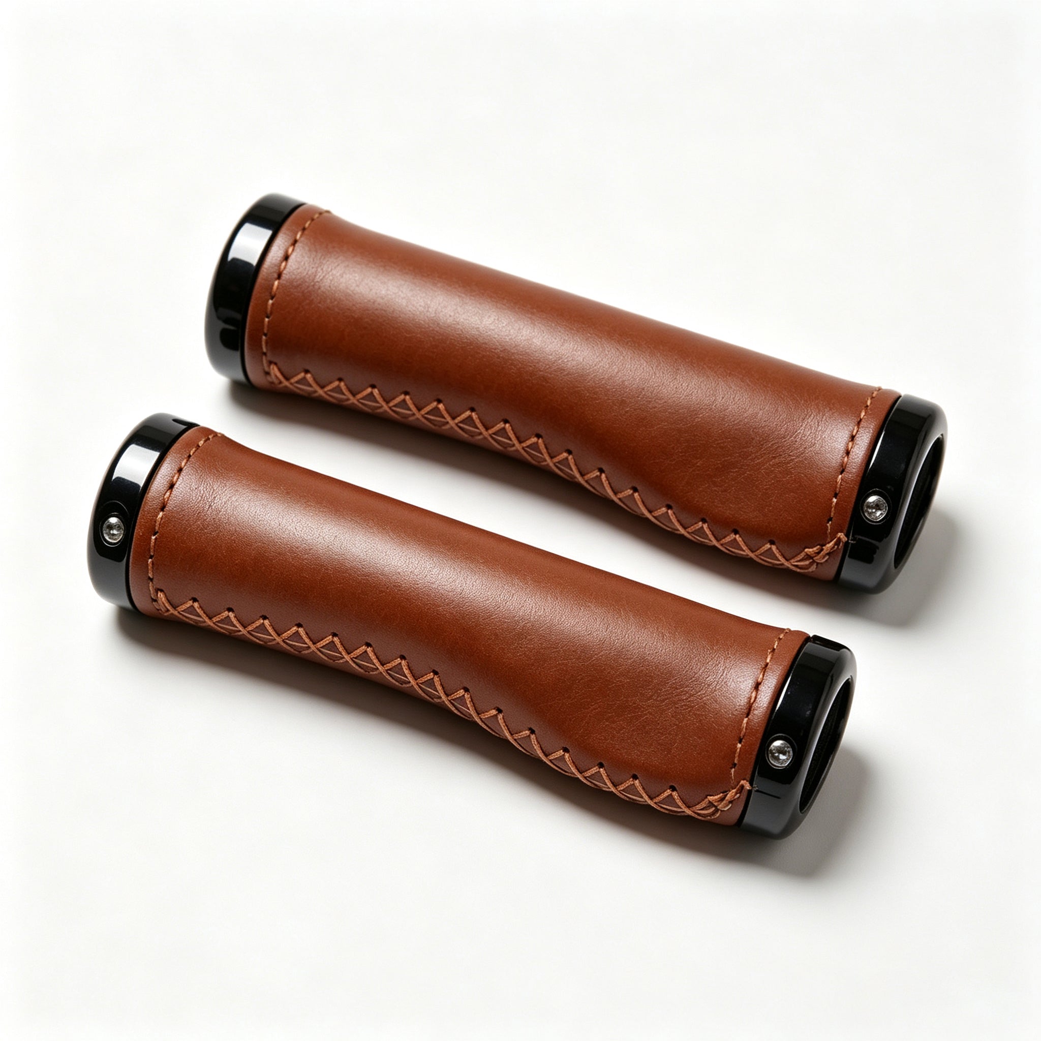 Genuine Leather Handlebar Grips