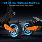 HEADEER® H67 Pro 1600W Peak Power 60 Miles Range 31 Mph Fat Tire Foldable E-Scooter