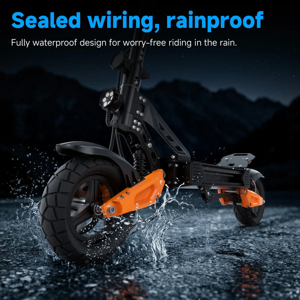 HEADEER® H67 Pro 1600W Peak Power 60 Miles Range 31 Mph Fat Tire Foldable E-Scooter