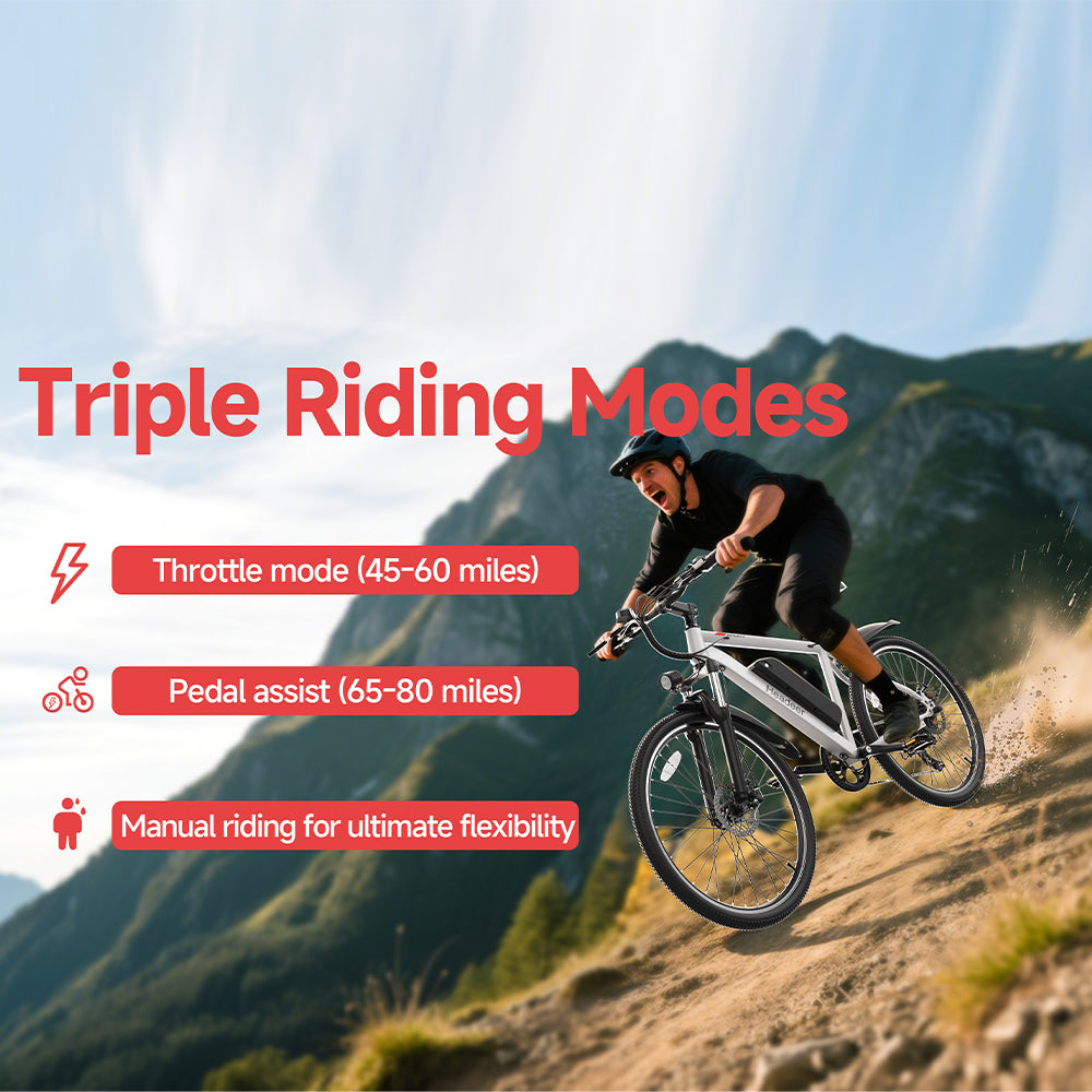 HEADEER® K900 1500W Peak Power 50 Miles Range 31 Mph City Commuter E-Bike
