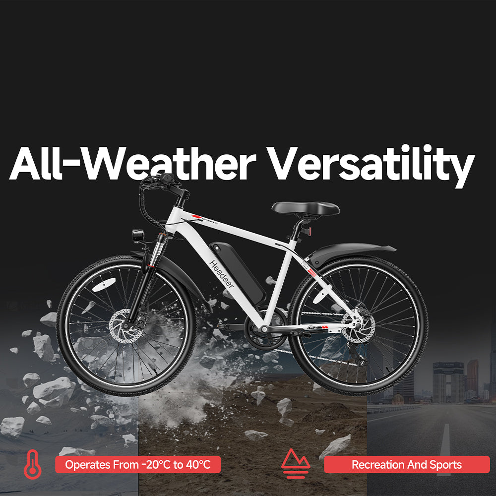 HEADEER® K900 1500W Peak Power 50 Miles Range 31 Mph City Commuter E-Bike