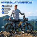HEADEER® BK20 1500W Fat Tire E-Bike | 31 Mph 50 Miles Retro Commuter